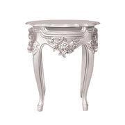 Table D'appoint Style Baroque - Argent