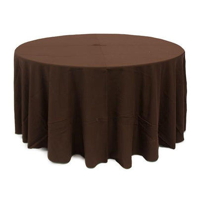 Nappe Ronde Polyester Brun