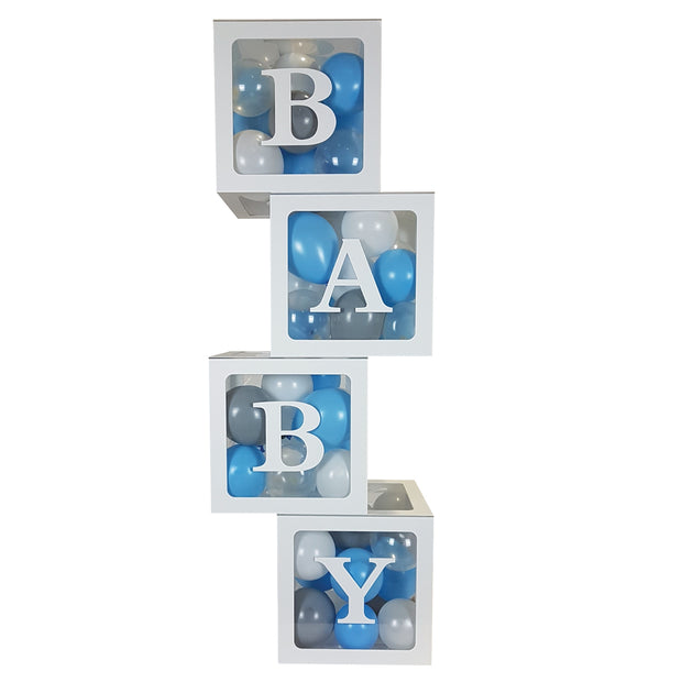 Cubes ''BABY'' Acrylique transparent et blanc
