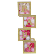 Cubes ''BABY'' Acrylique transparent et or