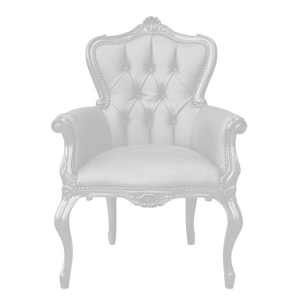 Fauteuil Style Baroque Blanc