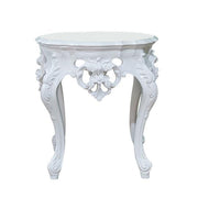Table D'appoint Style Baroque - Blanc