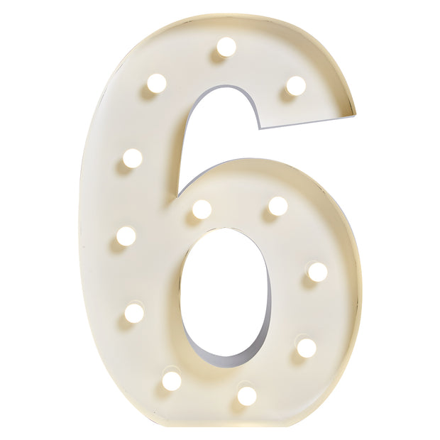 Marquee "6" Lumineux