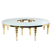 Table Louisa Demi Rond Or