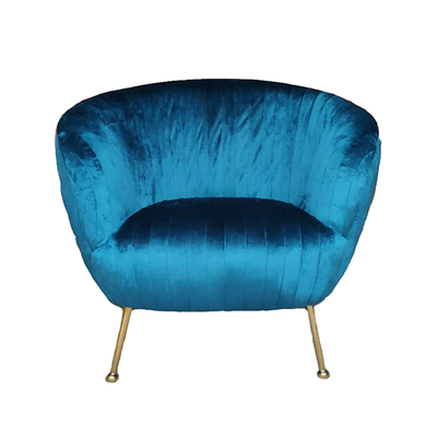Fauteuil Ginger Velours Sarcelle