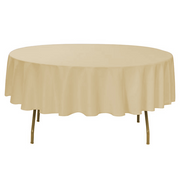 Nappe Ronde Polyester Champagne