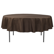 Nappe Ronde Polyester Brun