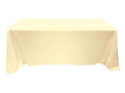 Nappe Rectangulaire Polyester Crème